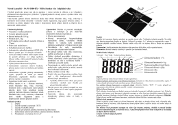 Návod k použití – SA-M-1800-BX - Měřící funkce 6 in 1