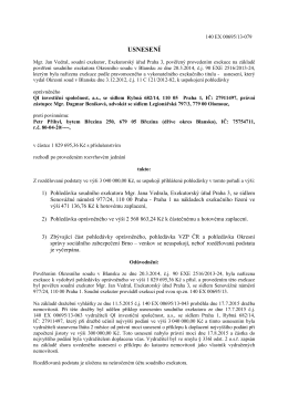140 EX 00695/13, povinný Přibyl, usnesení o rozvrhu ze dne 2.11