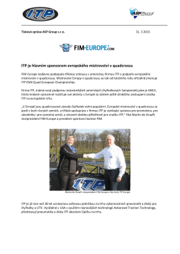 ITP je hlavním sponzorem evropského mistrovství v