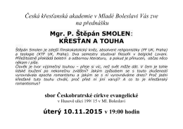 KA Krestan a touha - Sbor Jednoty bratrské v Mladé Boleslavi