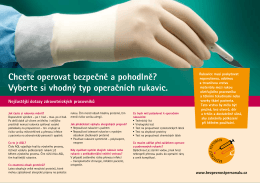 Používáte správné operační rukavice?