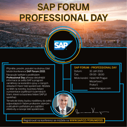 SAP FORUM PROFESSIONAL DAY