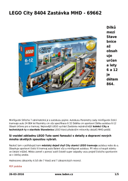 LEGO City 8404 Zastávka MHD - 69662 - Šetříme Vaší