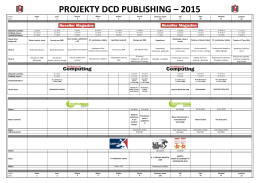 PROJEKTY DCD PUBLISHING – 2015