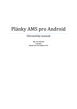 Plánky AMS pro Android