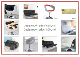 Designový sedací nábytek Designový sedací nábytok