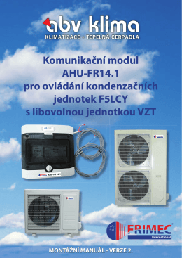 Komunikační modul AHU-FR14.1 pro ovládání kondenzačních