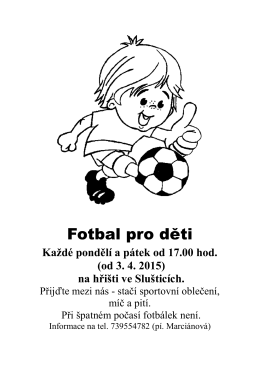 Fotbal pro děti