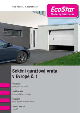 EcoStar sekční garážová vrata