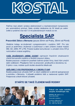 Specialista SAP