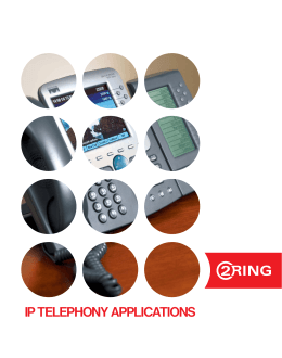 Produktový list - Aplikace pro IP telefonii společnosti 2 Ring