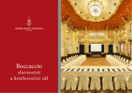 Konferenční brožura - Grand Hotel Bohemia