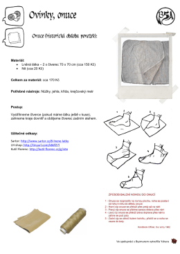 Onuce (historická obdoba ponožek):