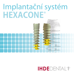 Katalog implantátů HEXACONE+ (CZE)