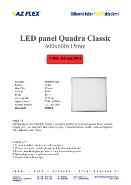 LED panel Quadra Classic