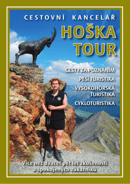 Kalendář zájezdů na rok 2016 - CK Hoška