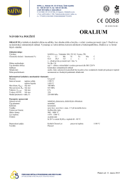 ORALIUM - SAFINA, a.s.