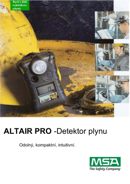 ALTAIR PRO -Detektor plynu
