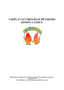 Vzdělávací program DD