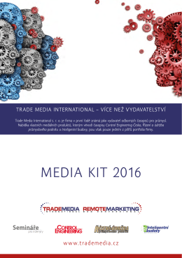 MEDIA KIT 2016 - Control Engineering Česko