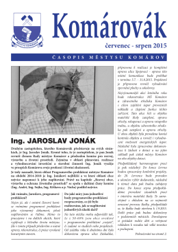 Ing. Jaroslav Jonák
