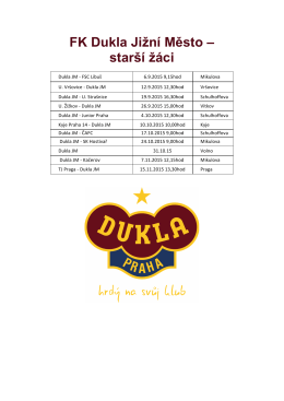 FK Dukla Jižní Město – starší žáci