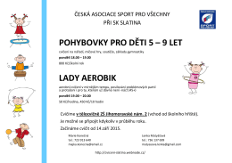 LADY AEROBIK POHYBOVKY PRO DĚTI 5 – 9 LET