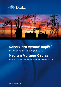 Kabely pro vysoké napětí Medium Voltage Cables