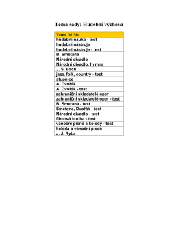 Téma sady: Hudební výchova - zsblatenska.horazdovice.cz