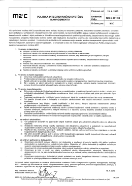 Politika IMS