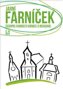2015 – Jarní Farníček - Římskokatolická farnost Knínice u Boskovic