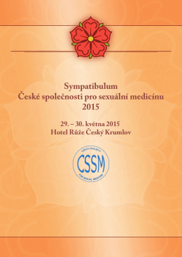 Sympatibulum České společnosti pro sexuální medicínu 2015