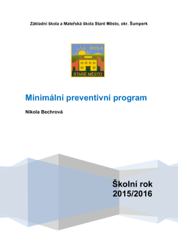 Minimální preventivní program