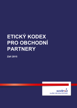 Eticky kodex pro obchodni partnery