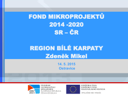 Fond mikroprojektů 2014