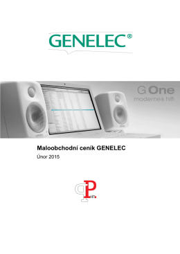 Maloobchodní ceník GENELEC