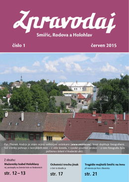 Smiřic, Rodova a Holohlav číslo 1 červen 2015