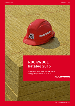 Ceník ROCKWOOL platný od 1.9.2015