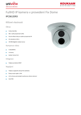 FullHD IP kamera v provedení Fix Dome