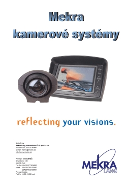 Kamerové systémy - MEKRA LANG, dodavatel zpětných zrcadel