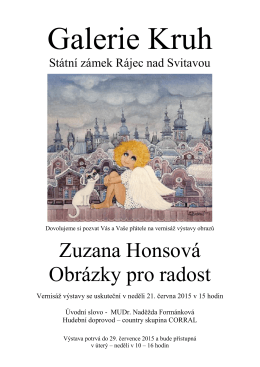 Zuzana Honsová Obrázky pro radost