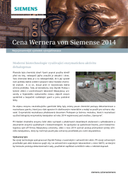Cena Wernera von Siemense 2014
