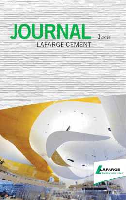 journal 1/2015 - Lafarge Cement a.s.