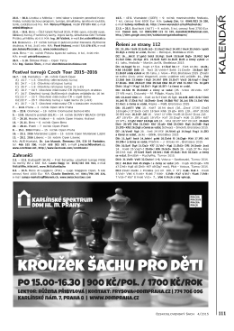 Řešení diagramů 111 - Československý šach