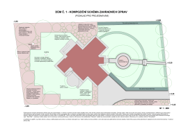 DŮM Č. 1 - KOMPOZIČNÍ SCHÉMA ZAHRADNÍCH ÚPRAV