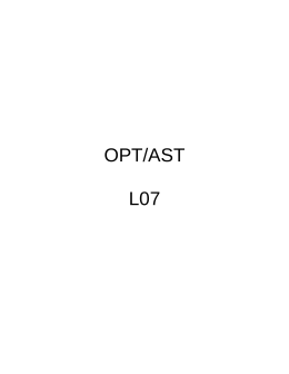 OPT/AST L07
