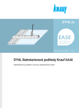 D114L.cz D114L Sádrokartonové podhledy Knauf EASE