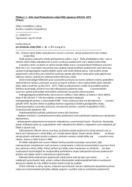 Informace pro předsedu vlády ČSSR L.Štrougala o těžbě uranu