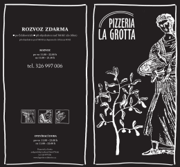 tel. 326 997 006 - Pizzeria La Grotta Čelákovice