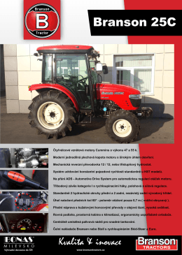 Kvalita & inovace - Branson Tractors